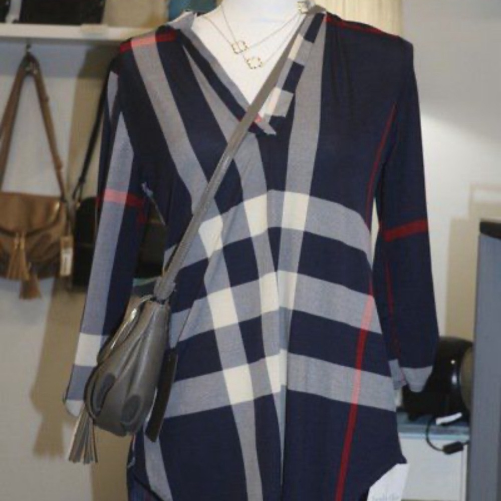 Flannel dress top